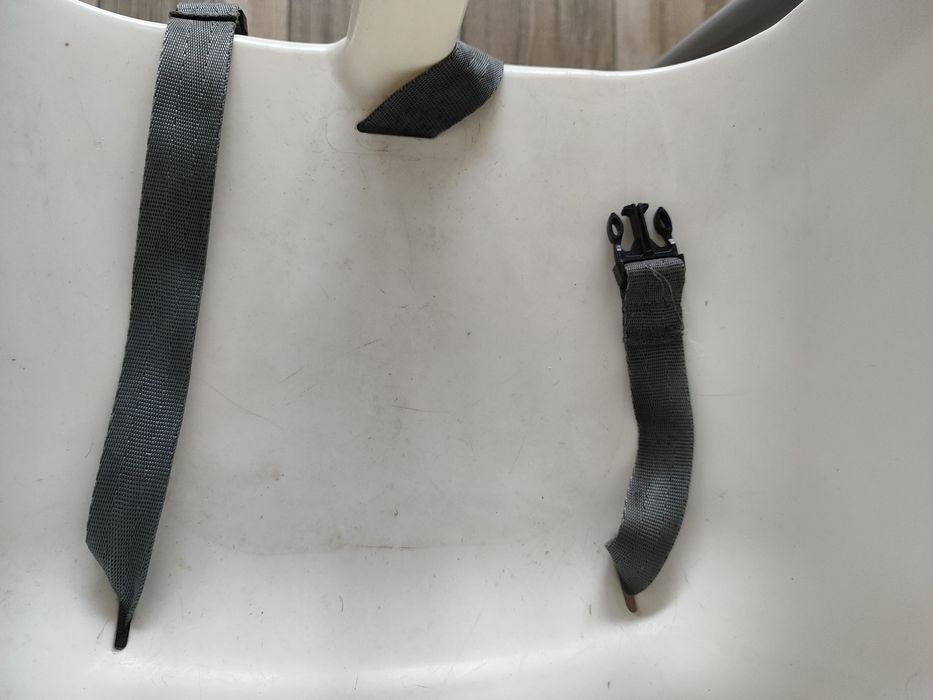 Krzesełko do karmienia dla noworodka  białe Ikea zdejmowana nakładka