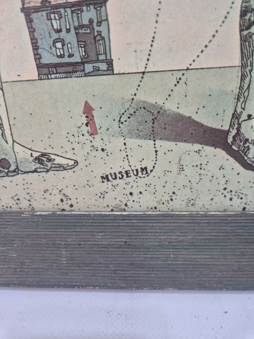 kolorowa akwaforta , taniec lalek