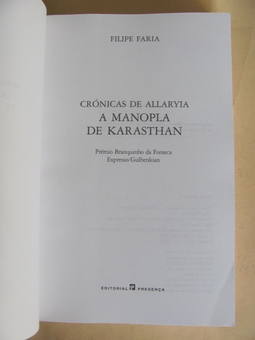 A Manopla de Karasthan de Filipe Faria