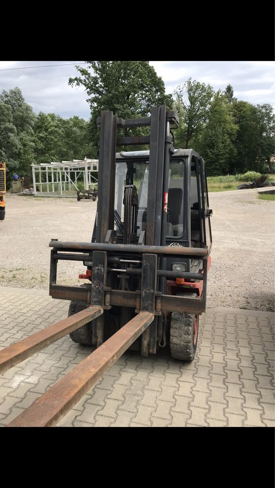Wózek widłowy linde e40 pozycjoner wolny skok e48 e30 elektryczny 4t 5