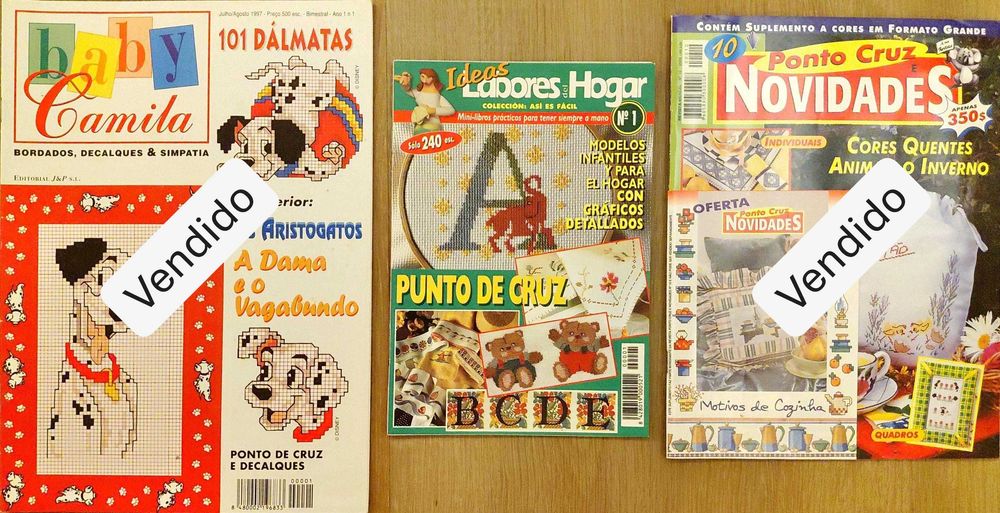 Revistas de Ponto de Cruz diversas