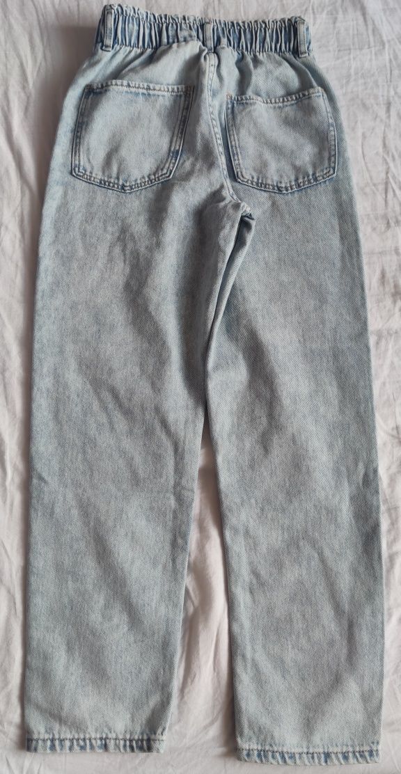 Spodnie denim relaxed fit H&M dziewczynka 134