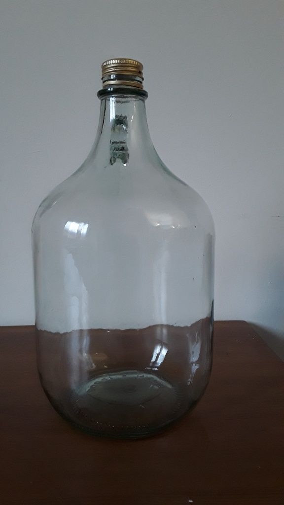 Gąsior na wino butla szklany balon fermentacyjny 5 litrowy z zakrętką