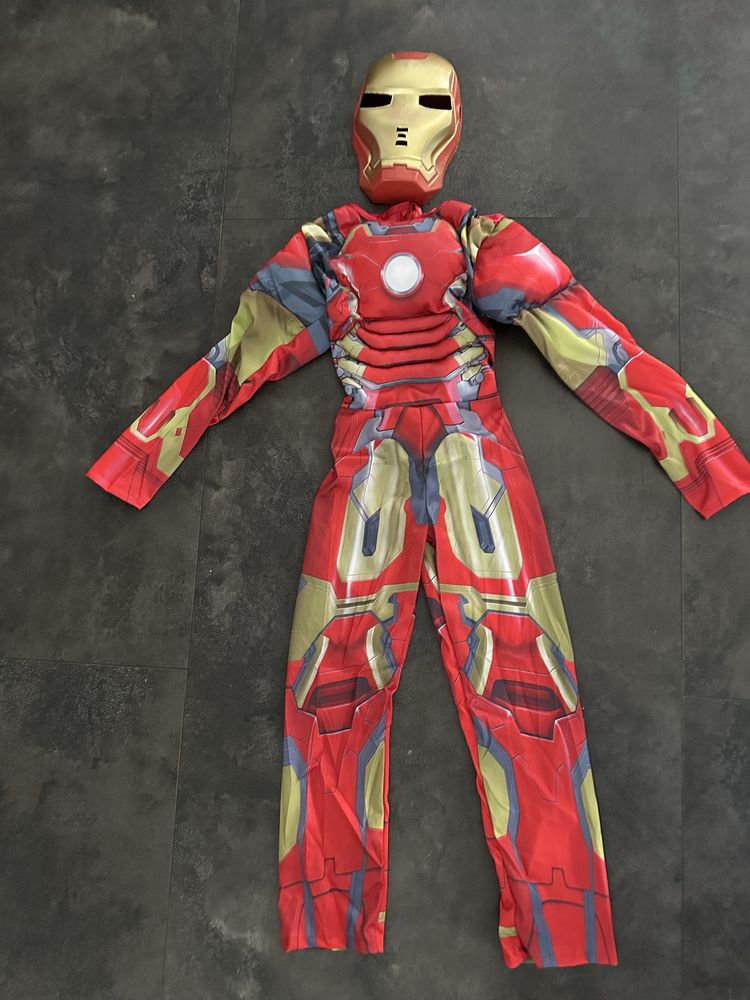 Iron Man 134 cm nowy strój z mięśniami i maską Transformers