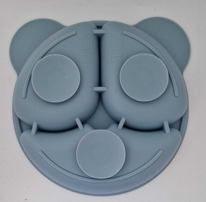 talerzyk silikonowy niebieski