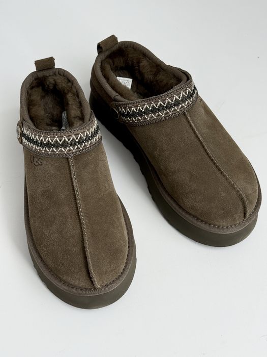Угі зимові жіночі взуття UGG Tazz Platform Hickory угі таз горіх