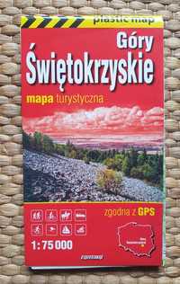 Mapa turystyczna Gór Świętokrzyskich, zgodna z GPS, skala 1: 75 000