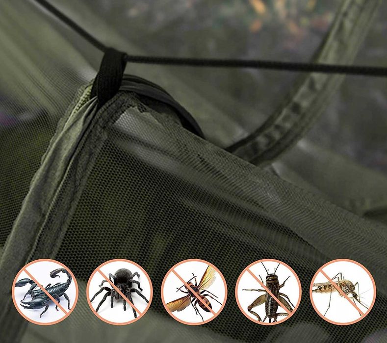 Hamak Turystyczny Dwuosobowy z Moskitierą Survival 200 kg 250 x 140
