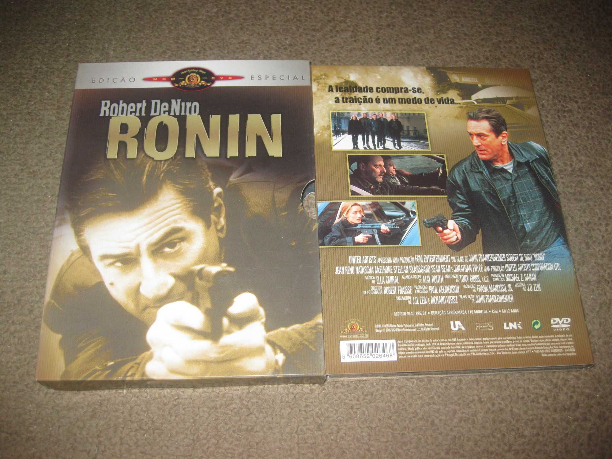 "Ronin" com Robert De Niro/Edição Digipack com 2 DVDs