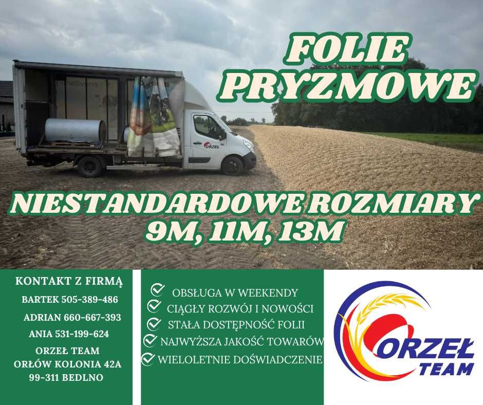 Folia kiszonkarska, pryzmowa na metry, NIESTANDARDOWE SZER. TRANSPORT