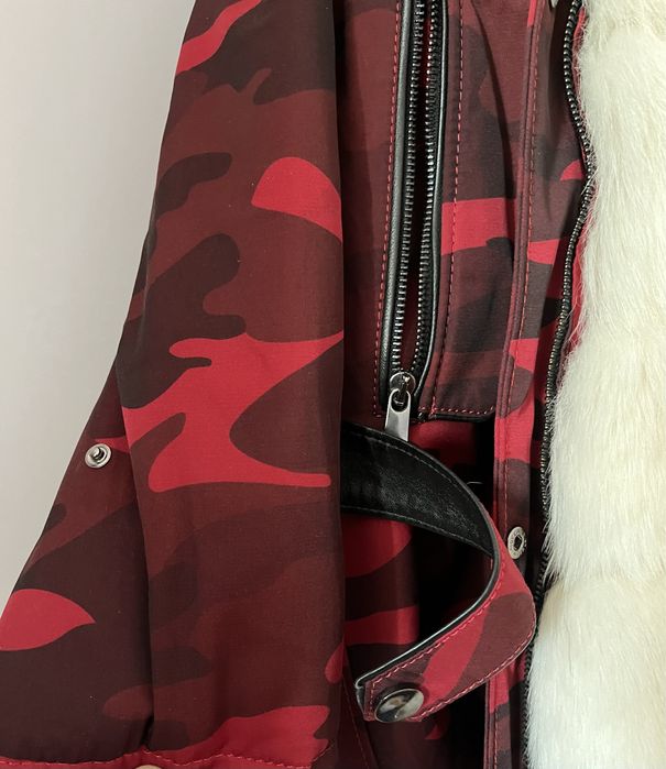 Пуховик женский стиль милитари