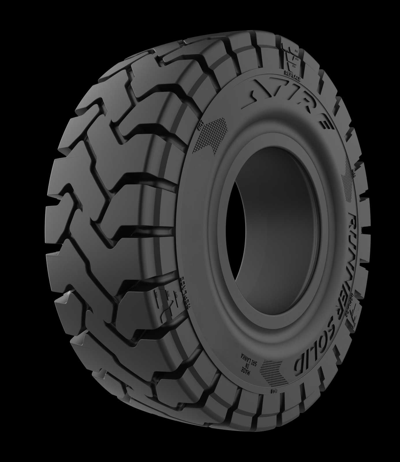 NOWA Opona ATIRE 23x9–10 (225/75 – 10) czarna STD. do wózka widłowego