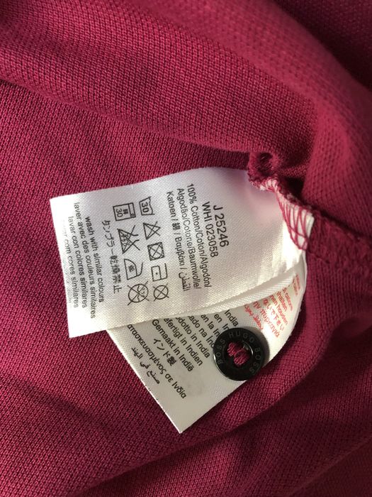 Hugo Boss polo slim fit 16-17 lat fuksja