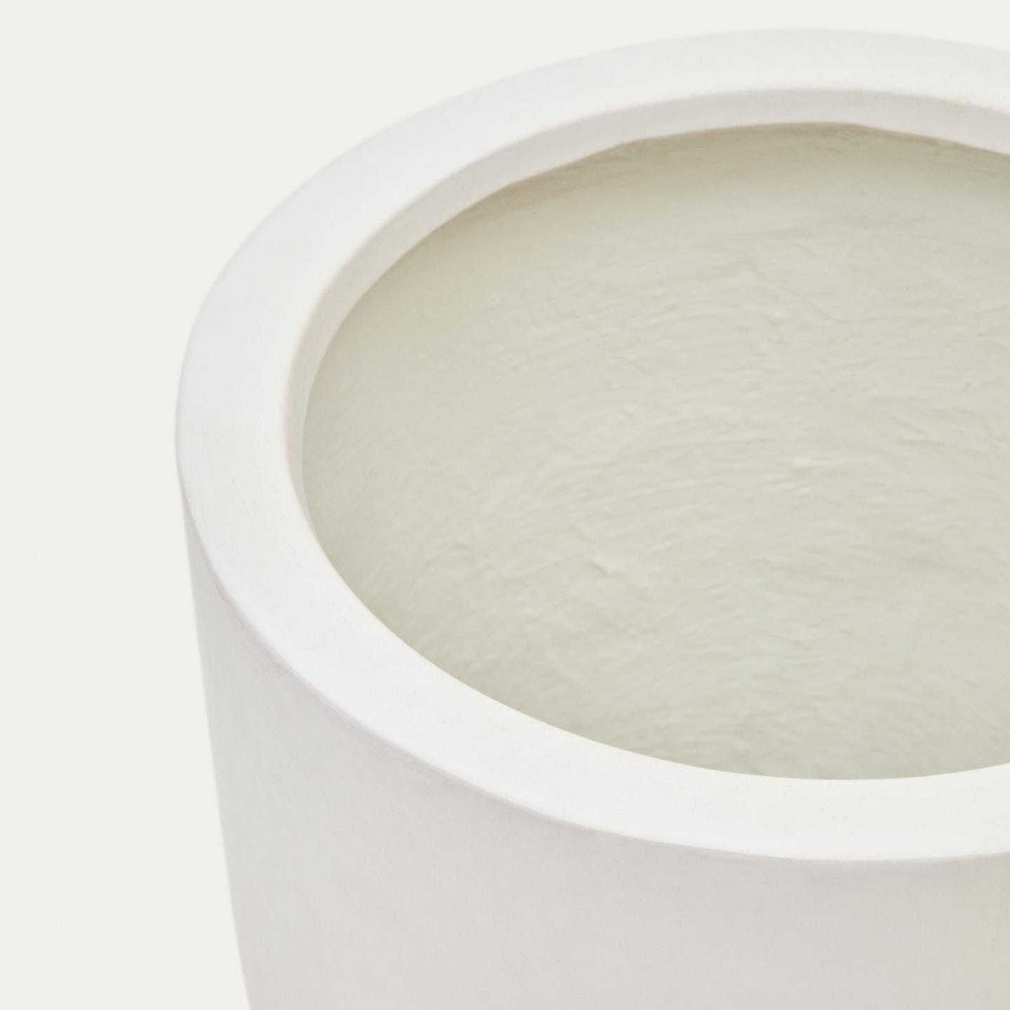 Donica ogrodowa smukła AIGUABLAVA biały cement