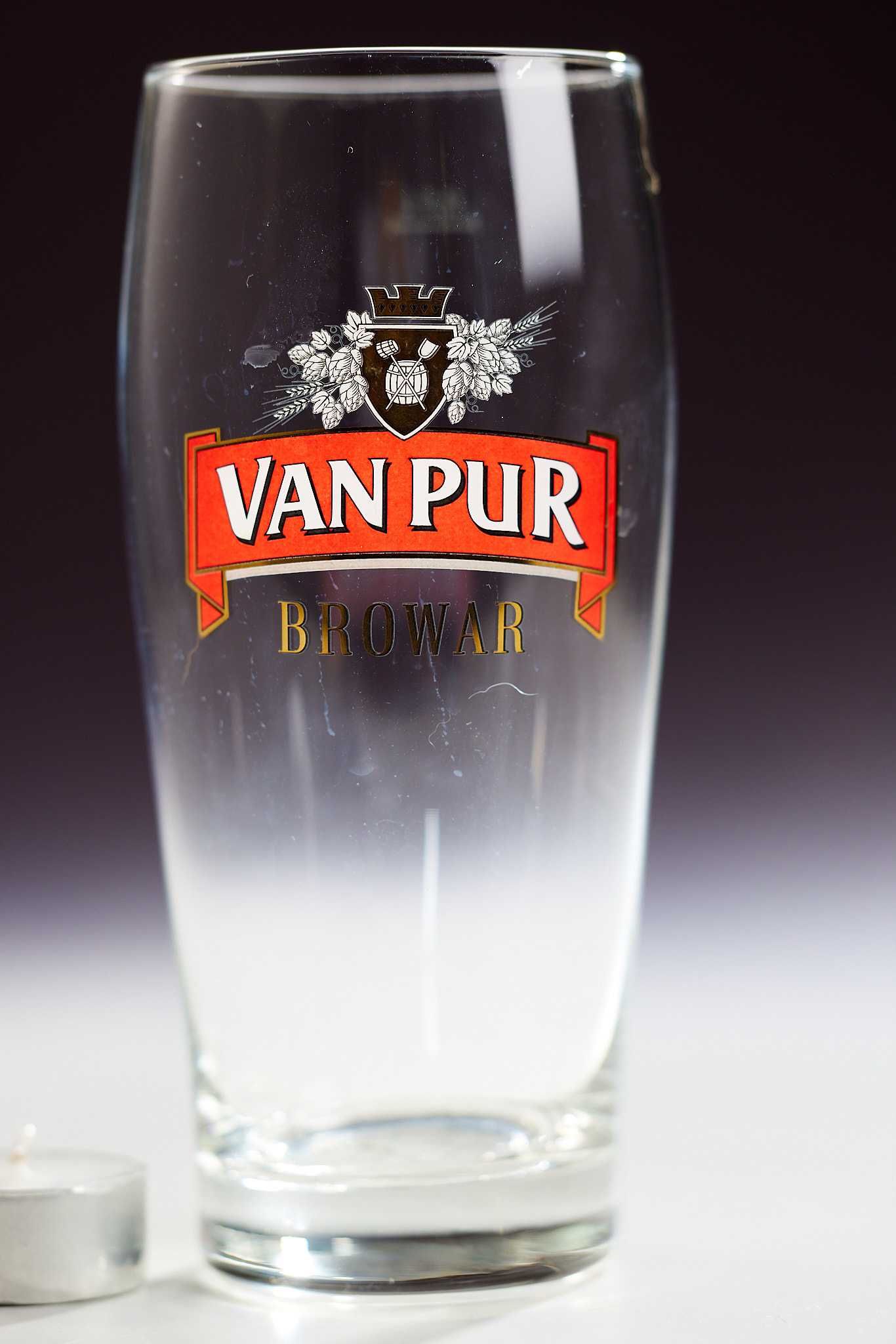 wysoka szklanka do piwa pokal vintage Van Pur 0,5l
