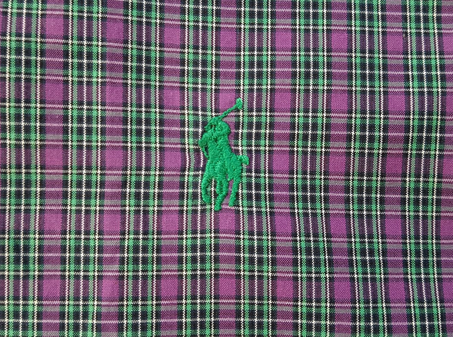 RALPH LAUREN Polo рубашка custom fit Оригинал L фиолетово зеленая