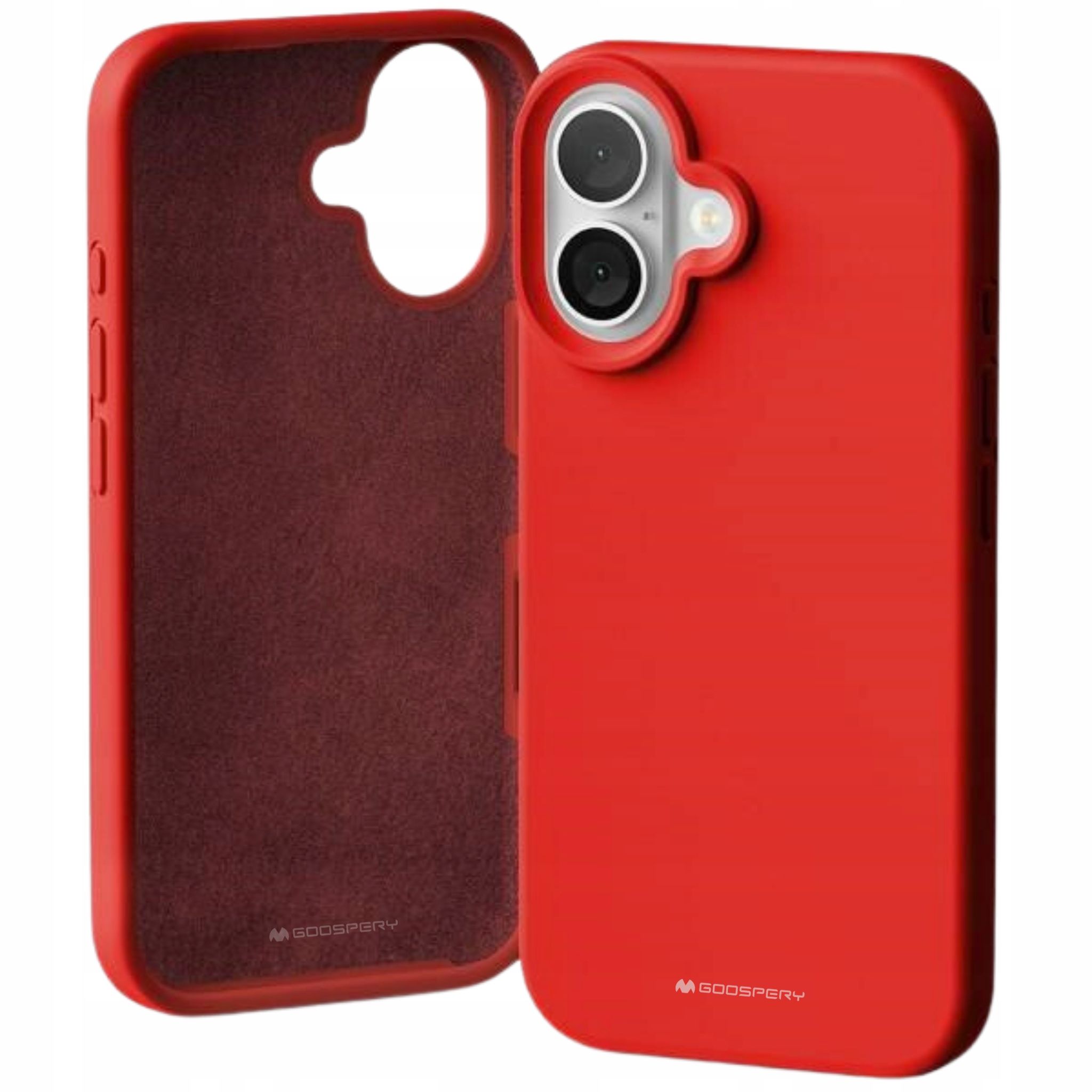 Etui do iPhone 16 Mercury Silicone czerwone