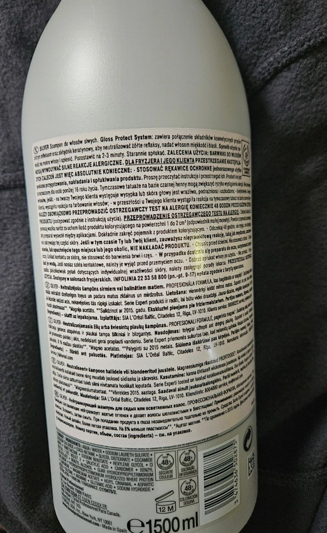Szampon Magnesium Silver Loreal Profesionel