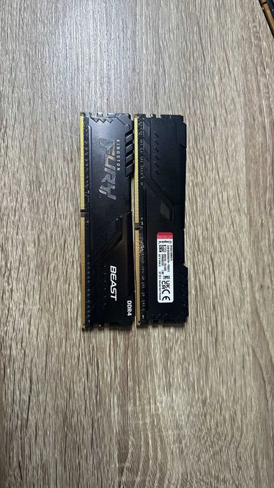 Оперативная память Kingston FURY Beast DDR4 16GB (2×8GB) 3200MHz CL16