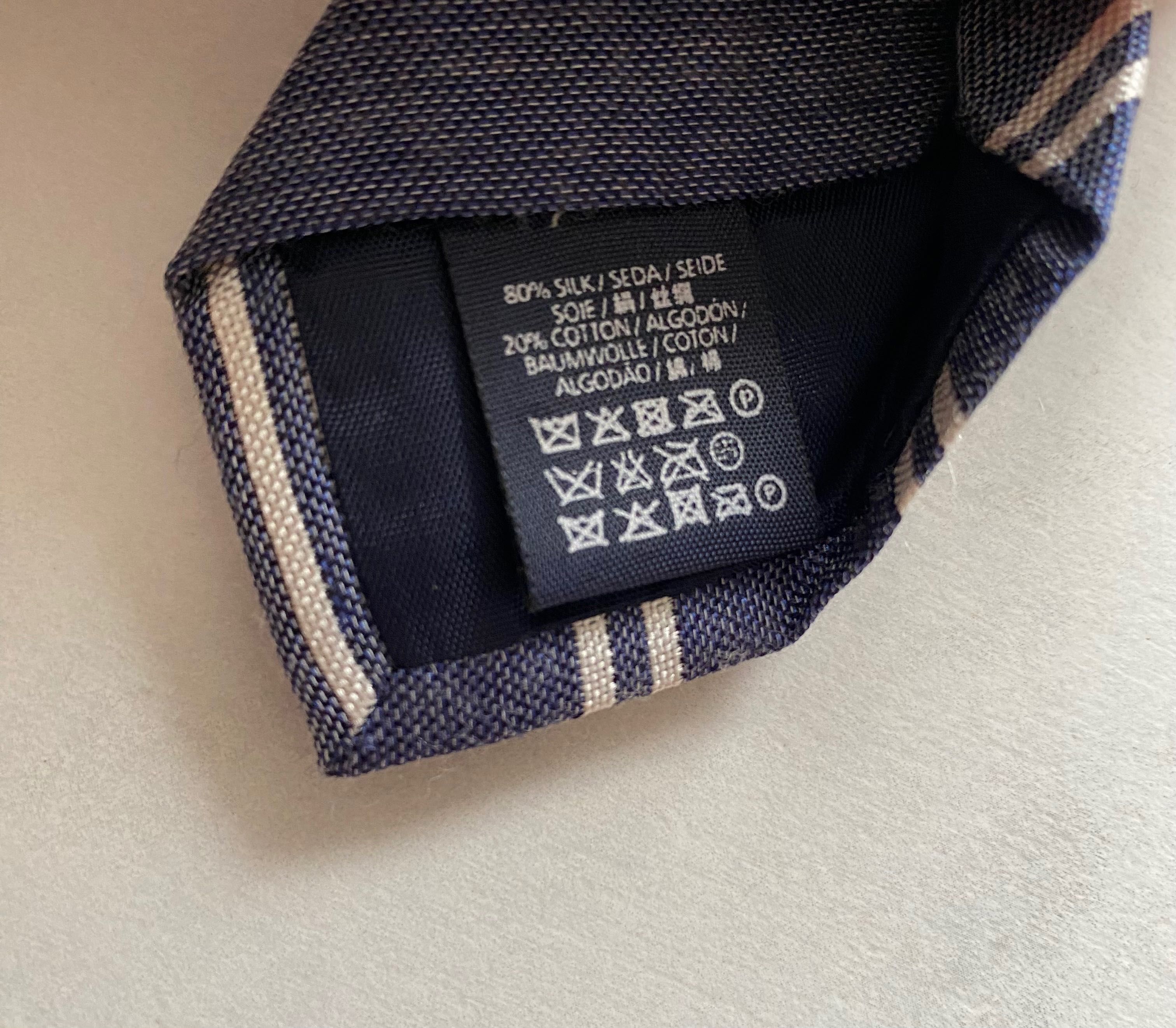 Krawat w paski Hackett London mayfair z jedwabiu casual made in ital