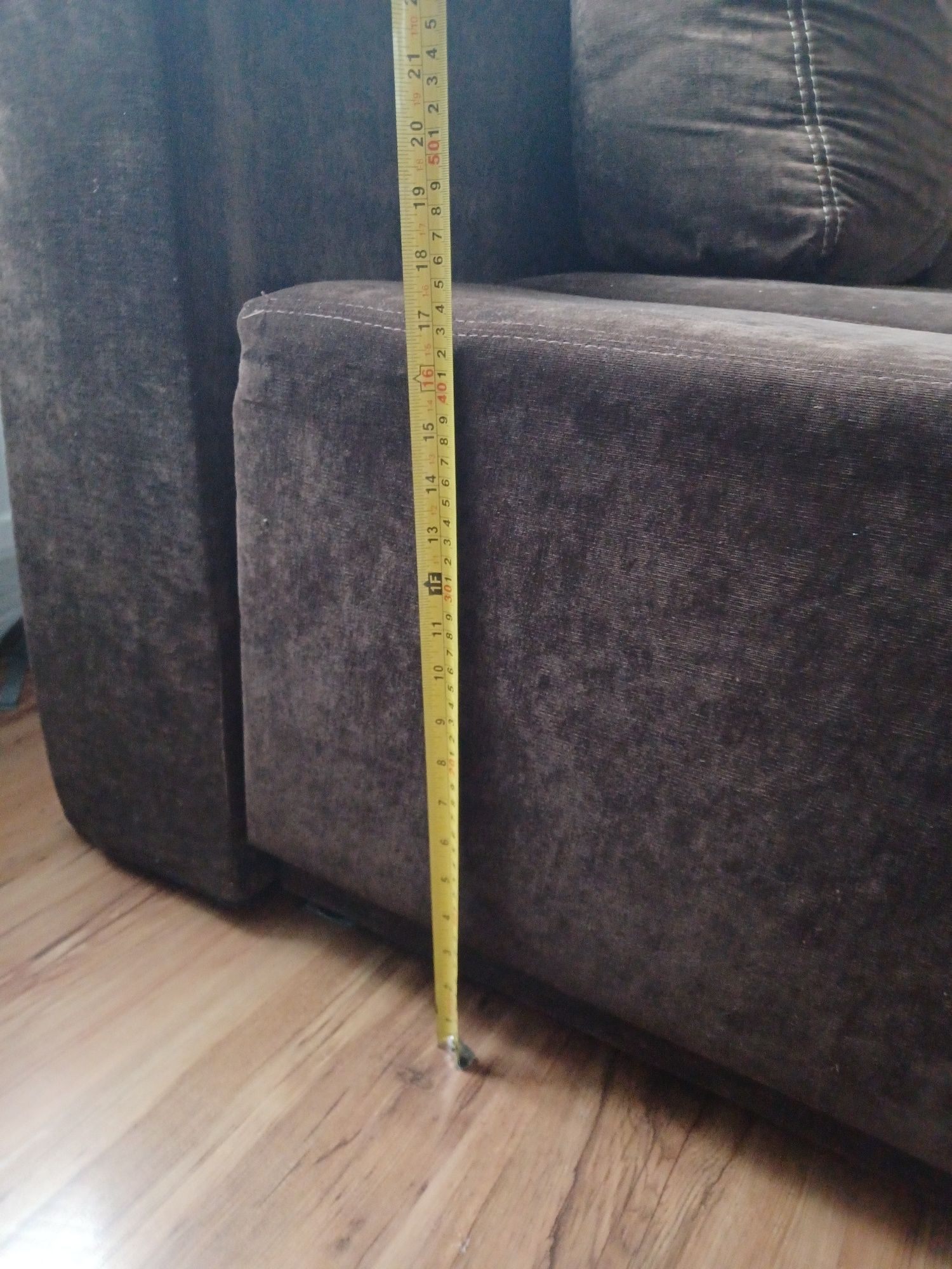 Sofa kanapa  rozkładana brązowa