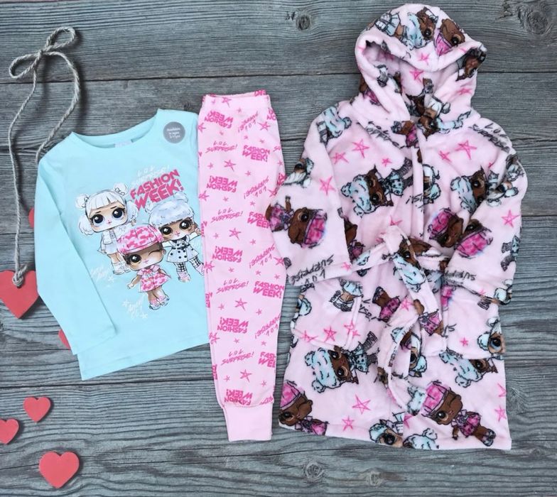 Піжама флісова велюрова тепла утеплена, халат 104, 110 George