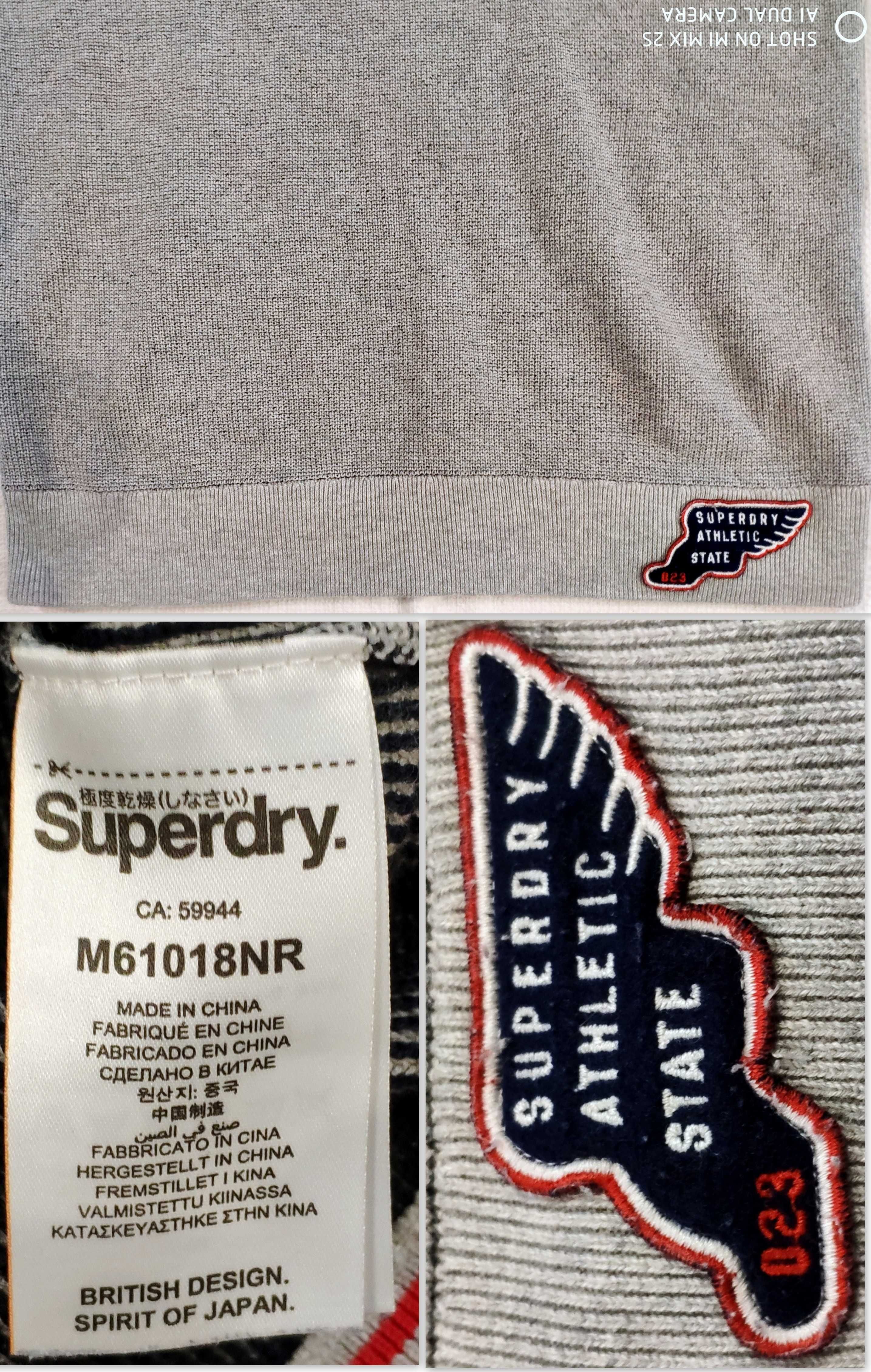 sweter # SUPERDRY Track Squad Crew # roz. M jak NOWY piękny