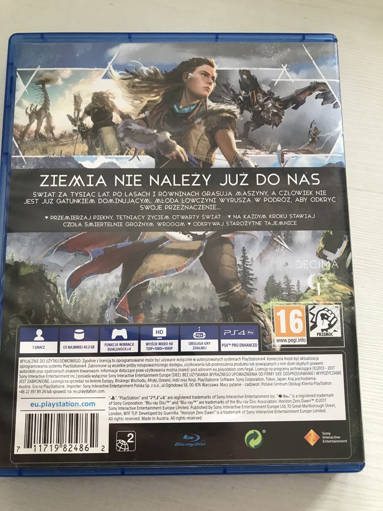 Horizon zero dawn down pl gra dubbing na ps4 gry playstation