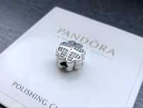 Nowy piękny srebrny charms koniczynka s925 do bransoletki typu pandora