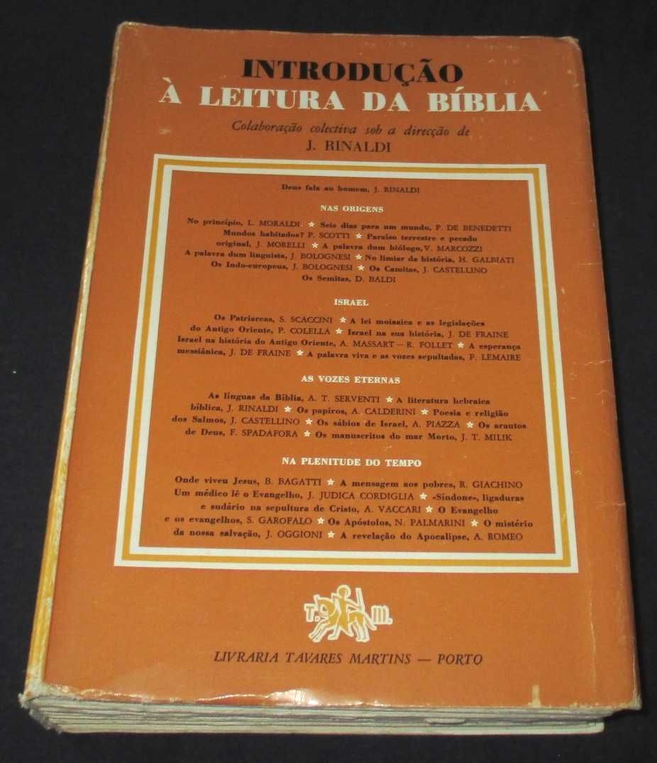 Livro Introdução à Leitura da Bíblia Rinaldi