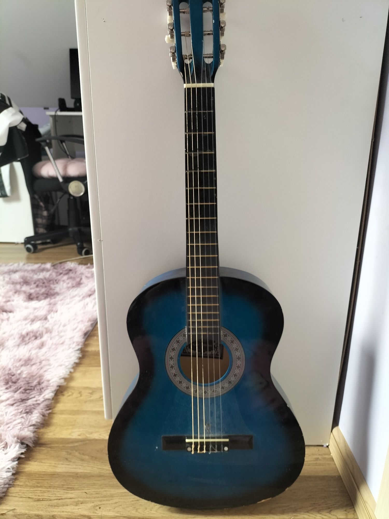 Gitara klasyczna 3/4 niebieska