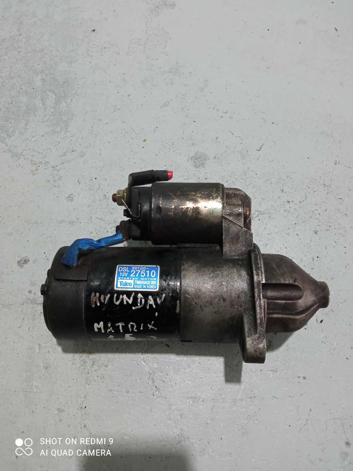 motor de arranque Hyundai Kia 1500 CRDI diesel de 3 cilindros