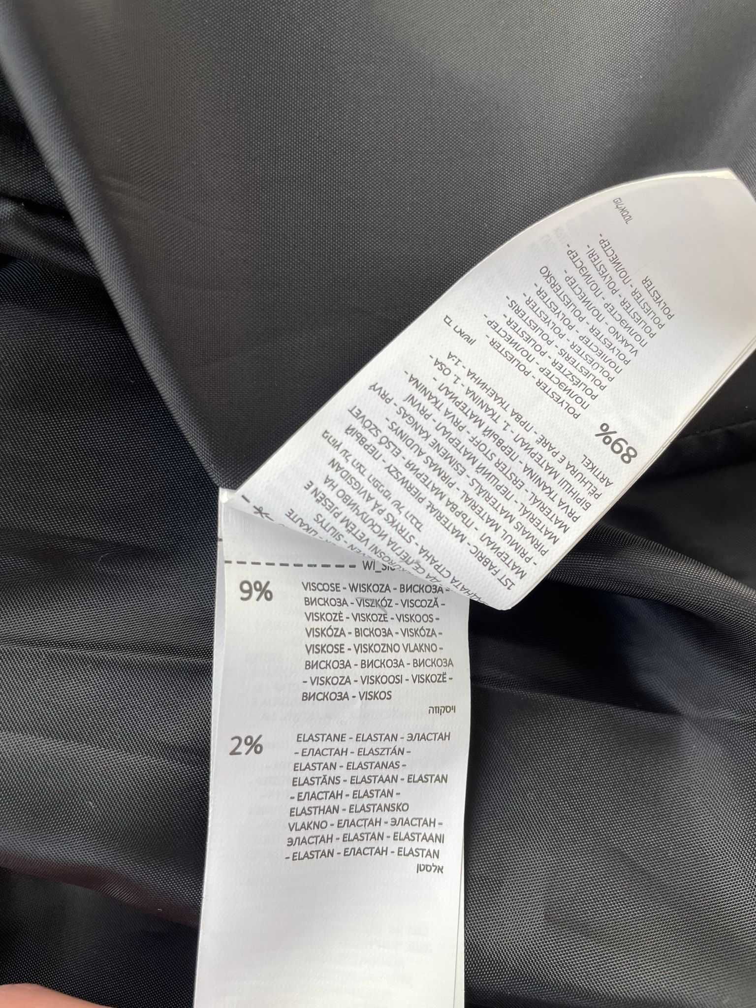 Sinsay marynarka żakiet w kratę szary oversize uniwersalny S