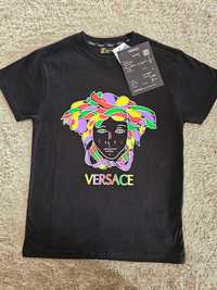 Versace novo modelo t-shirt preta máxima qualidade