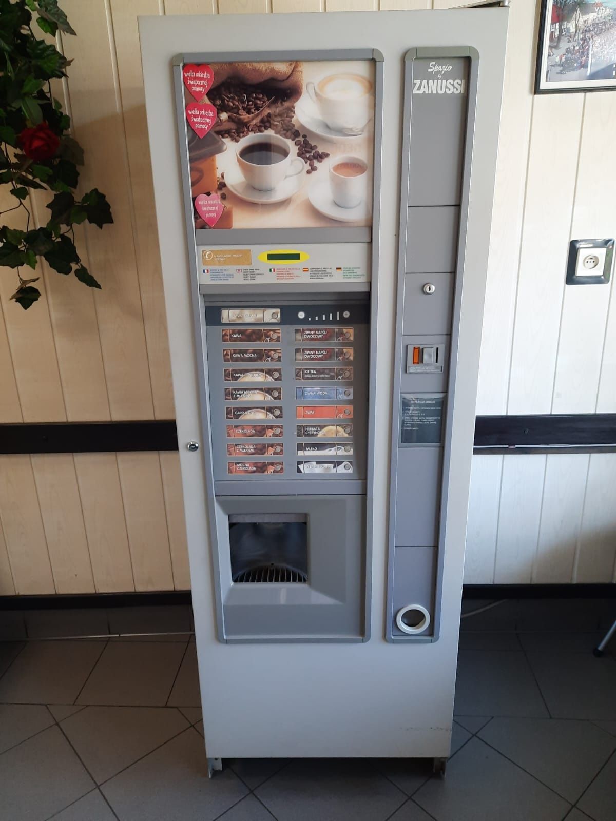 ZANUSSI SPAZIO automat do kawy, herbaty, napojów zimnych i ciep