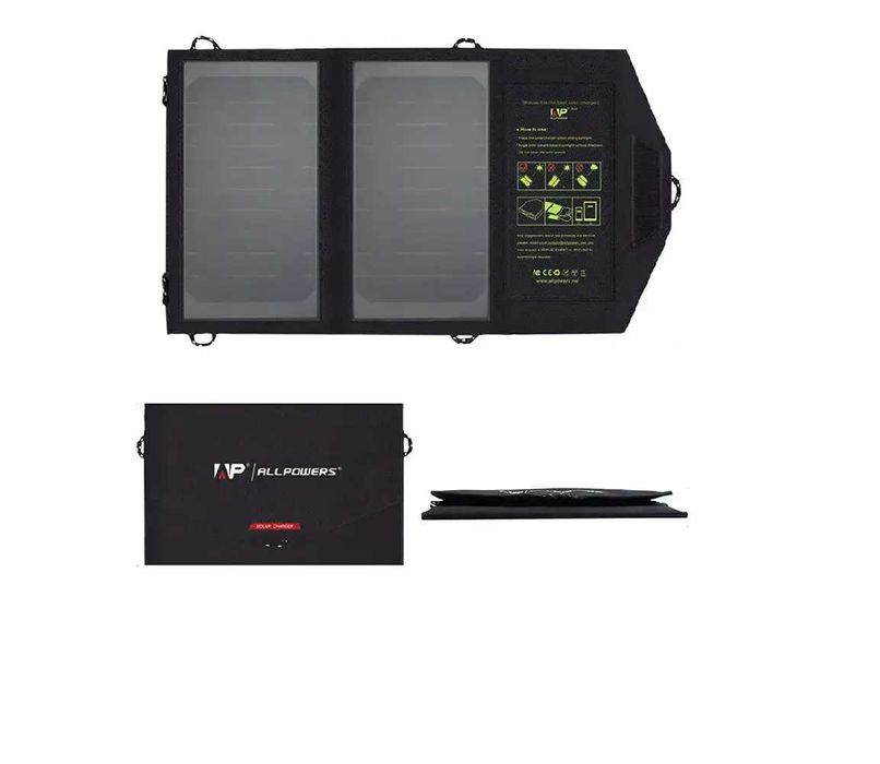 Тактическая солнечная зарядка для ВСУ солнечная панель Allpowers 10W