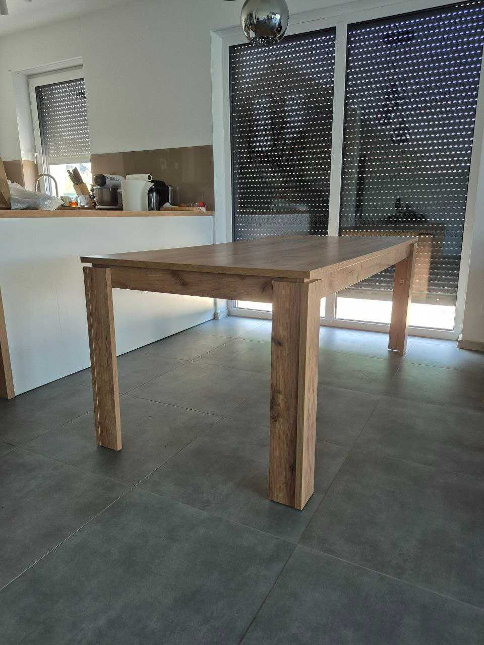 Stół LINTRUP 90×190/280 dąb – rozkładany, solidny design, jak nowy!