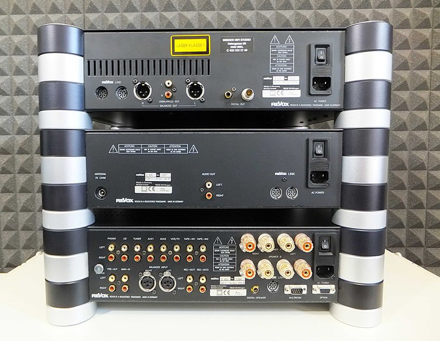 HI-END zestaw stereo wieża REVOX E426 + E450 + E460