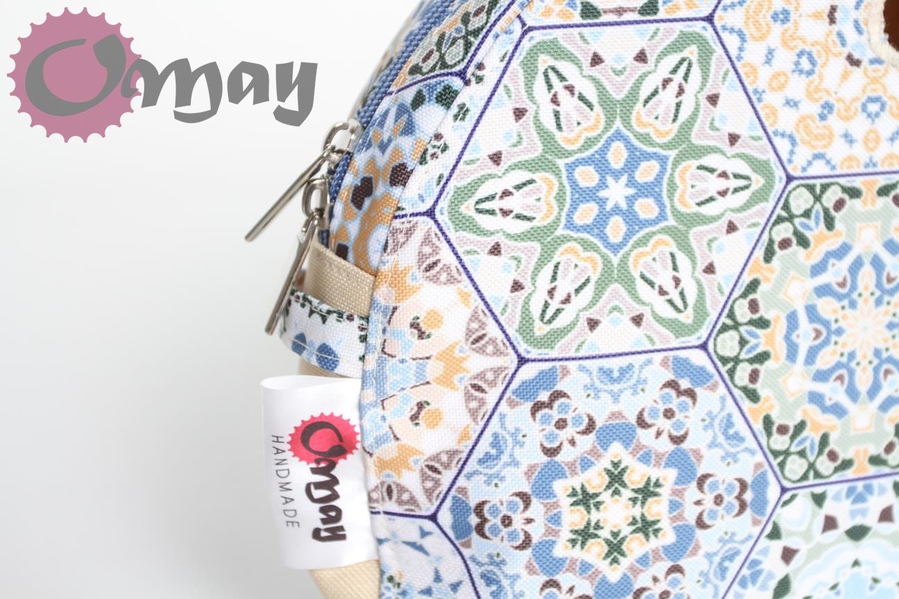 organizer OBAG MOON LIGHT kafelki biszkoptowe niebieski OMAY