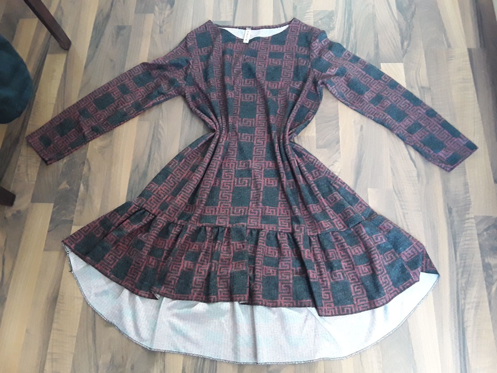 Vestido vintage com detalhes únicos tam. XXL