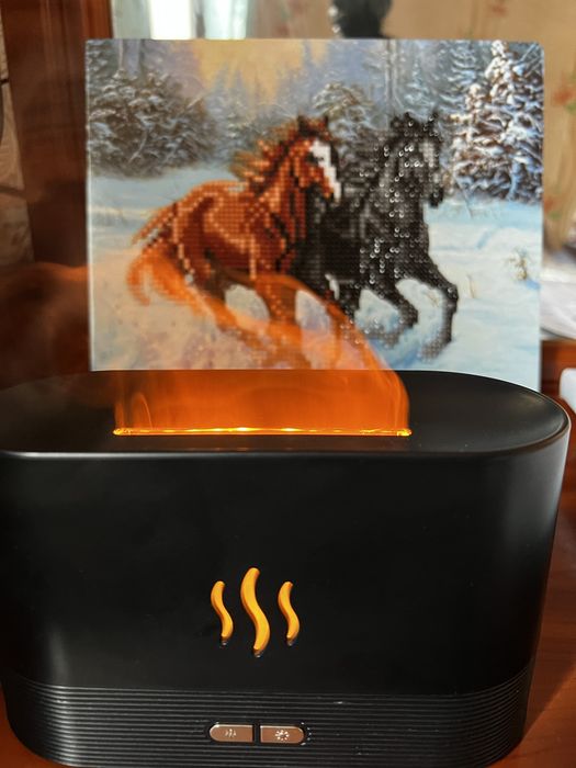 Зволожувач повітря 180мл з ефектом полум'я