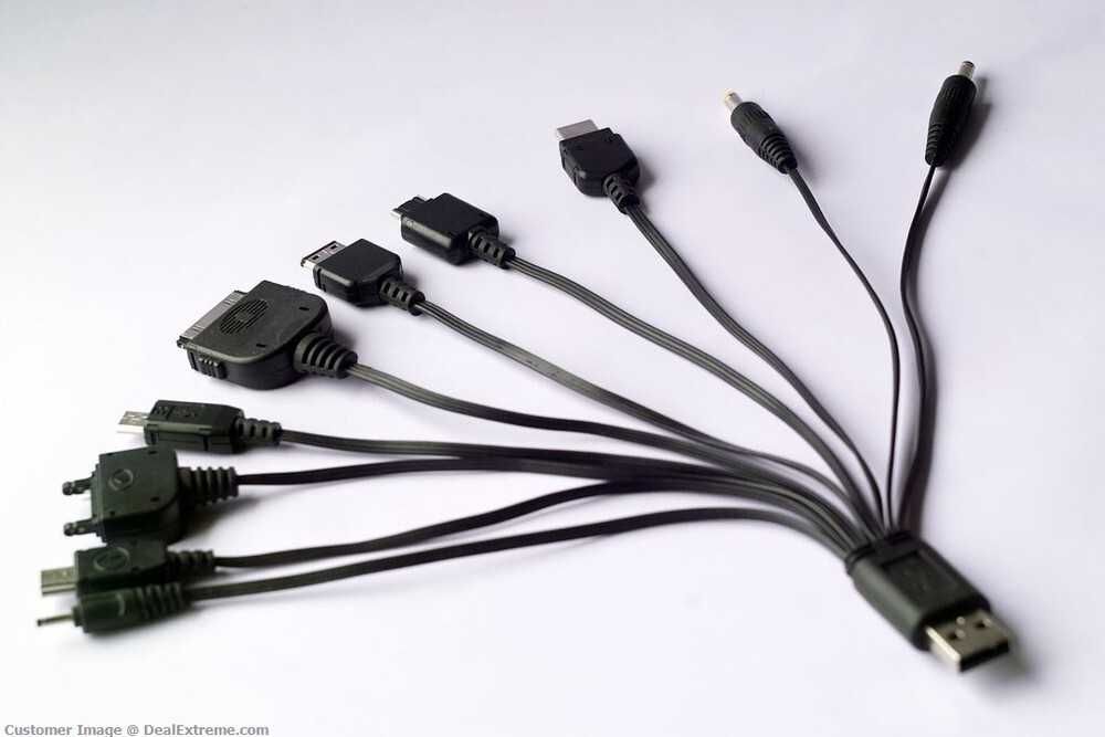 USB шнур — Универсальное зарядное устройство 10 в 1