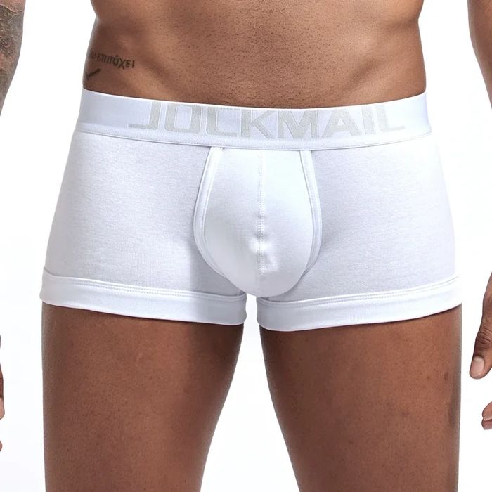 Męskie bawełniane bokserki z ringiem efekt PUSH-UP - JOCKMAIL - XXL