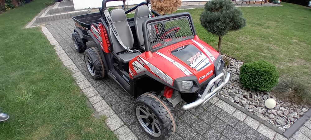 Buggy Peg Perego Polaris Rzr 24V + przyczepa