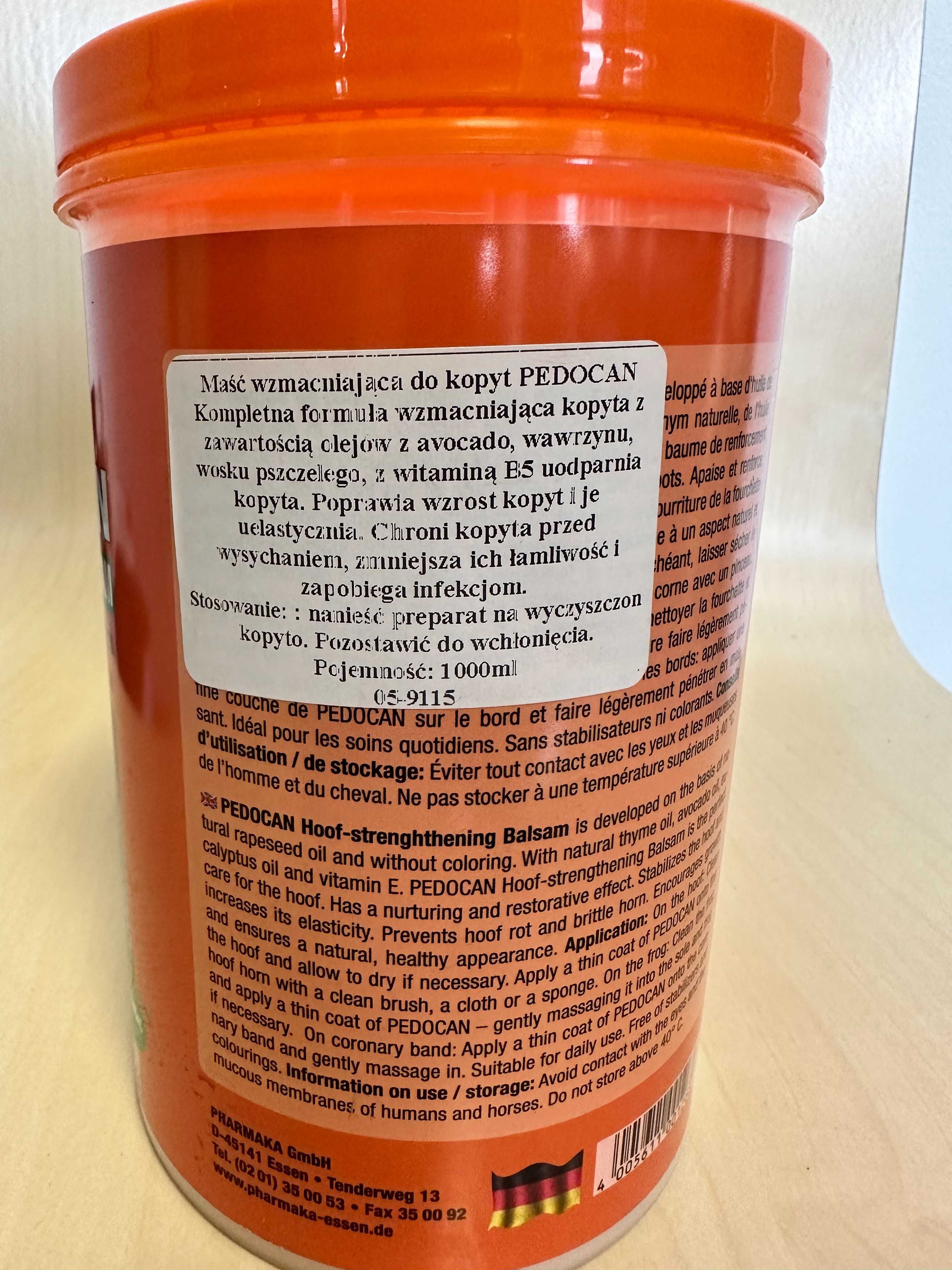 Maść wzmacniająca do kopyt PEDOCAN, 1000 ml, Pharmakas Horse Fitform