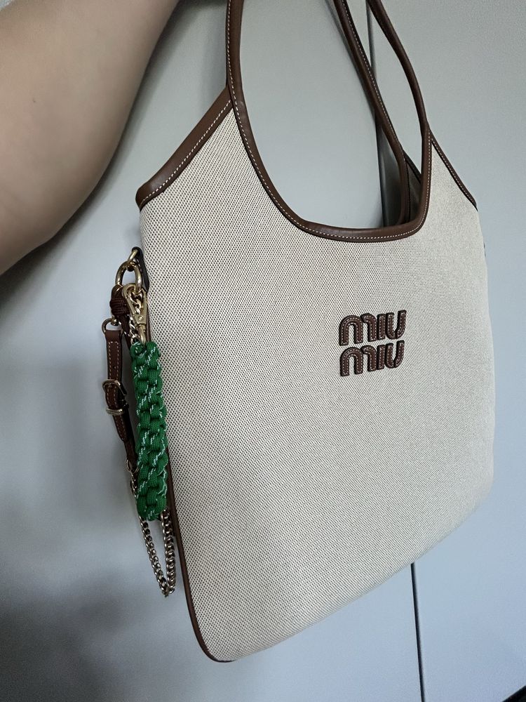 Torebka materiałowa Miu miu