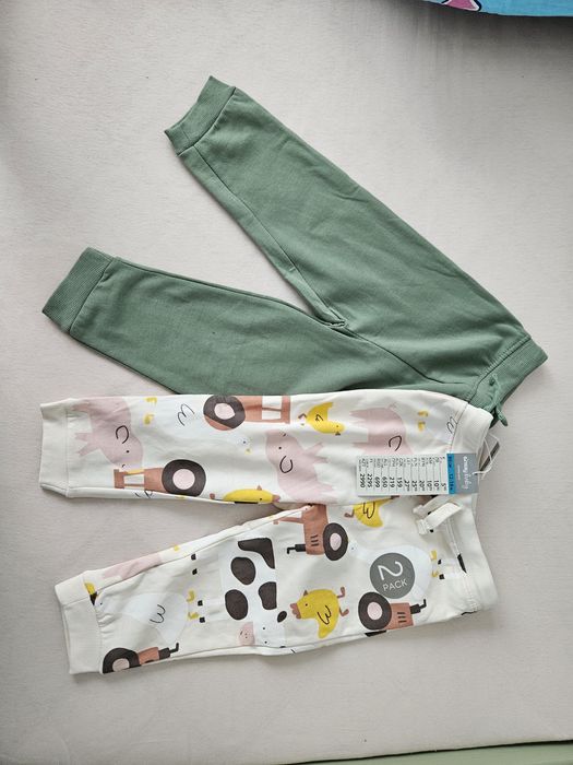 Nowe, z metkami spodnie Sinsay farma rozmiar 86 dwupak