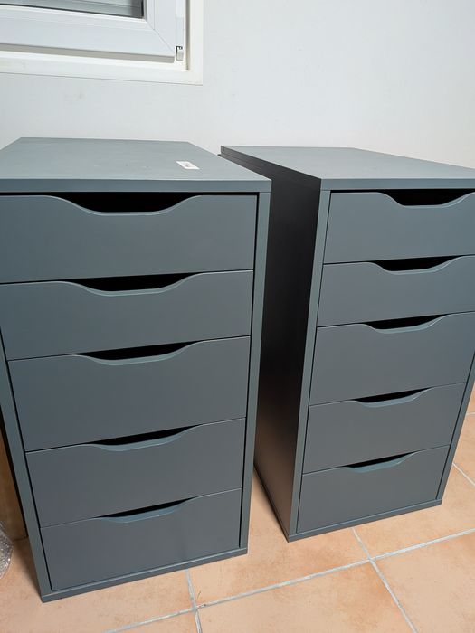 2 módulos de gavetas IKEA Alex