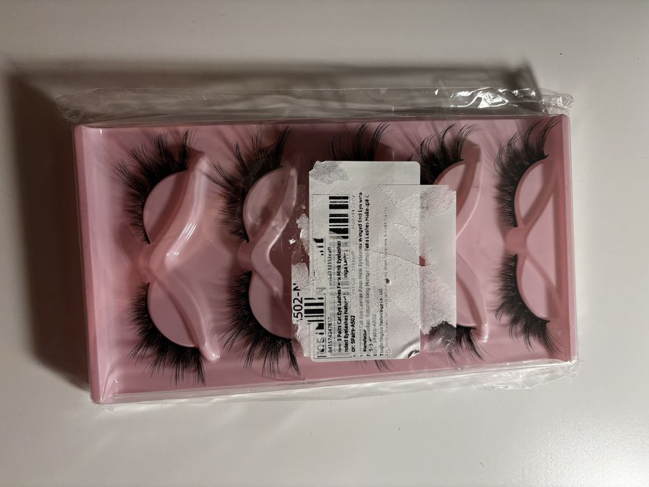 Długie sztuczne rzęsy doklejane 5 par rzęs nowych długich