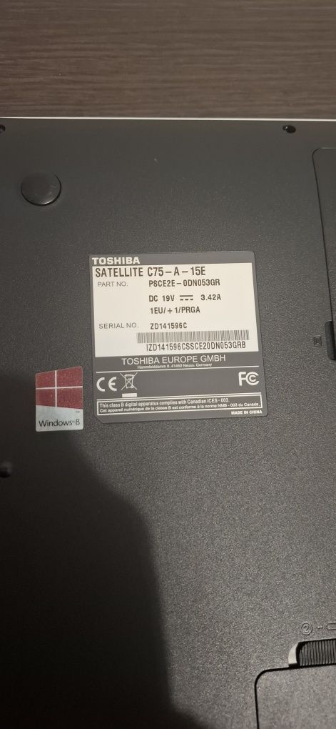 Toshiba satellite c75-A-15E